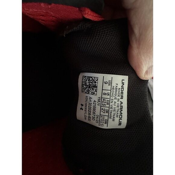 Under Armor Men’s Hovr Sonic 4 Shoes Size 9 Red - Picture 4 of 6